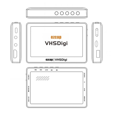 Адаптер видеозахвата Ezcap180 VHSDigi с дисплеем для оцифровки VHS-13