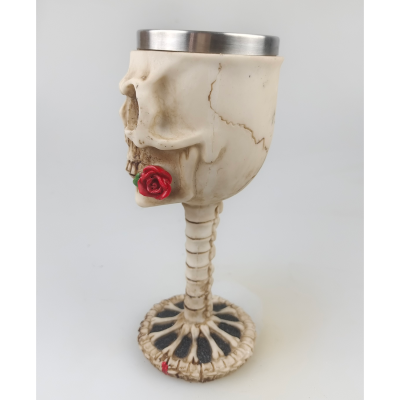 Кубок питьевой Скелет с розой-3